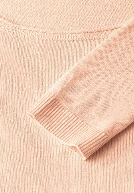 Weicher Strickpullover apricot blush
