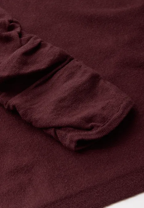 Dolman Pullover dark cherry red