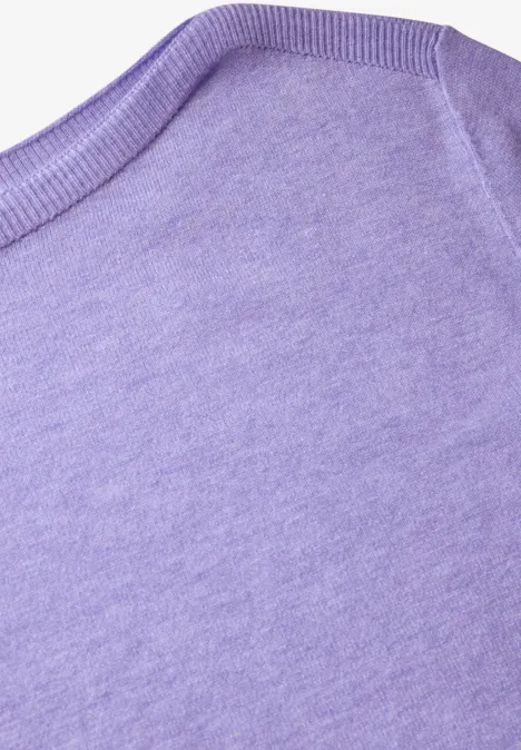 Zachte trui viola lilac mel.