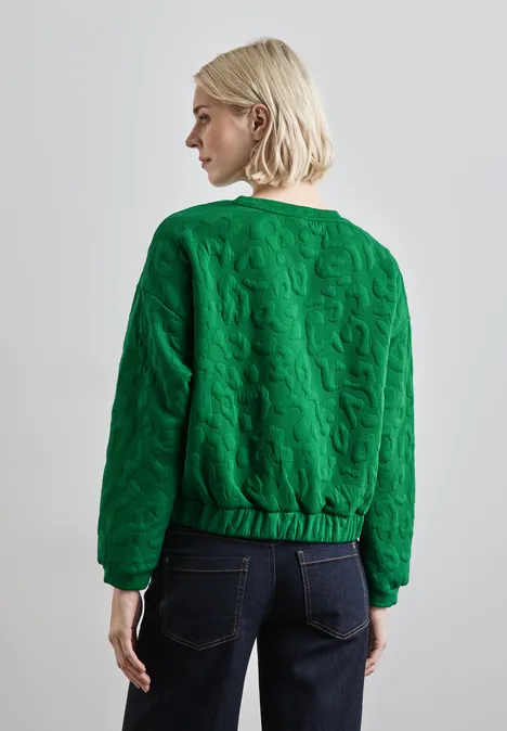 Oversize Leo-Sweater vibrant green
