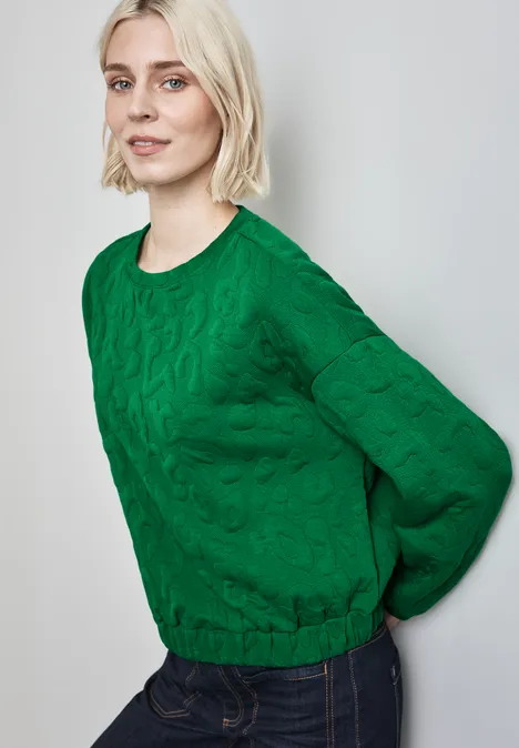 Oversize Leo-Sweater vibrant green
