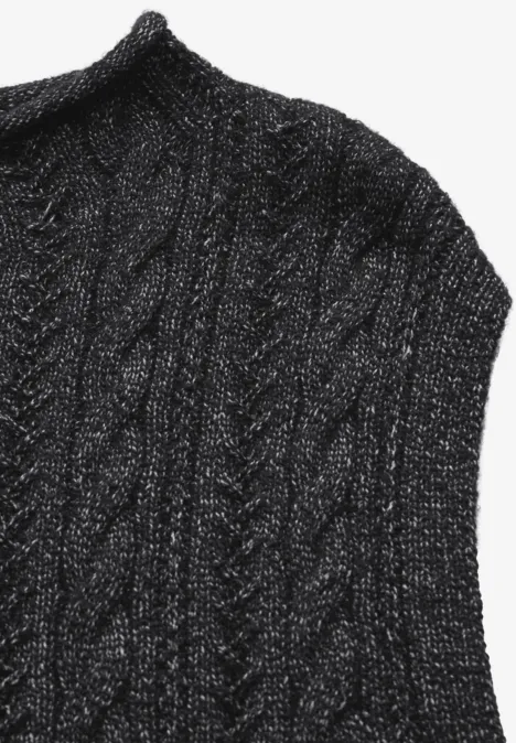Strickpullunder anthracite melange