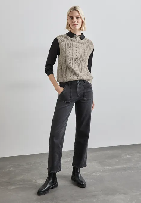 Strickpullunder breezy beige mel.