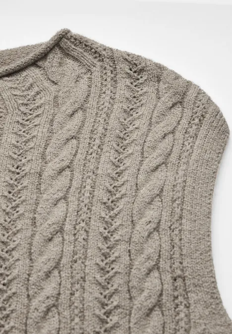 Strickpullunder breezy beige mel.