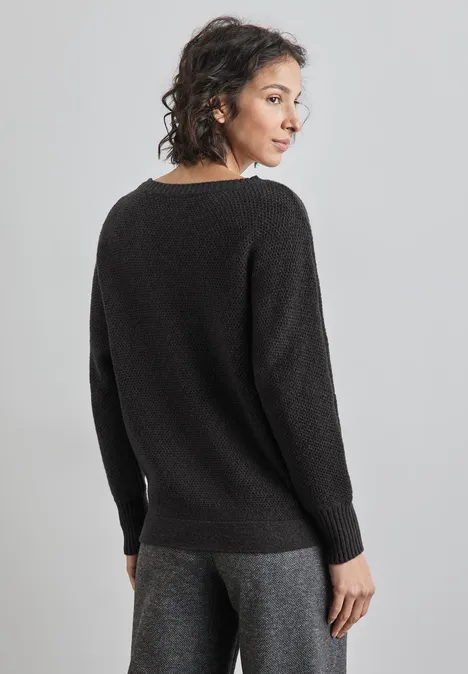 Dolman Pullover anthracite melange