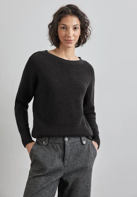 Dolman Pullover anthracite melange