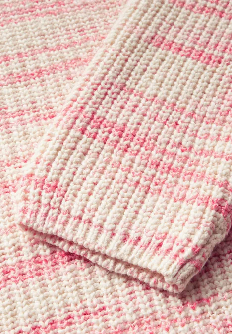 Strickpullover mit Muster soft beige