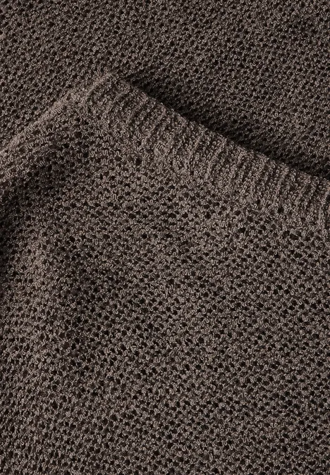 Kurzarmpullover acron brown