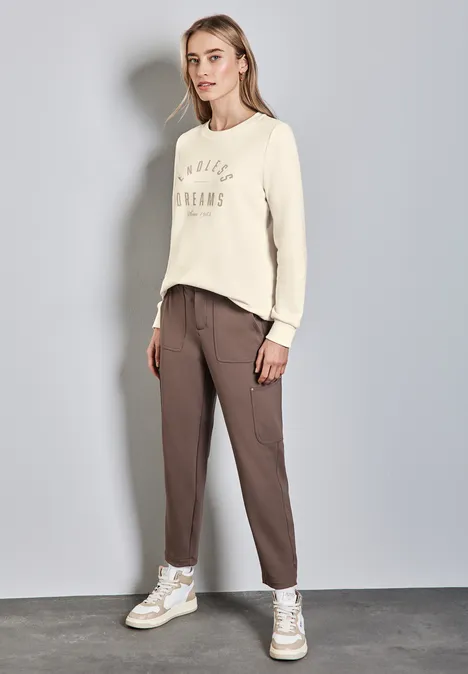 Sweater mit Artwork lucid white Sweater mit Artwork lucid white