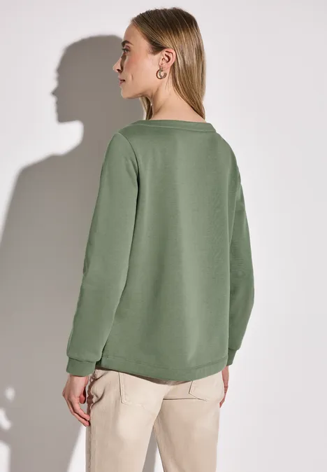 Sweatshirt dry salvia green