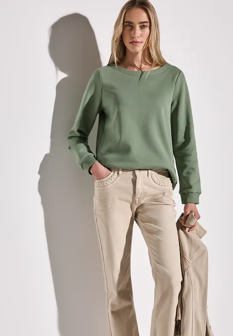 Sweatshirt dry salvia green
