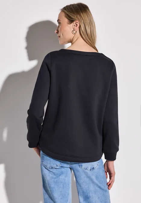Sweatshirt deep tint blue