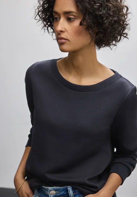 Sweatshirt deep tint blue