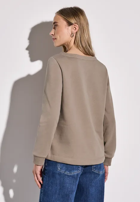 Sweatshirt light mocha beige