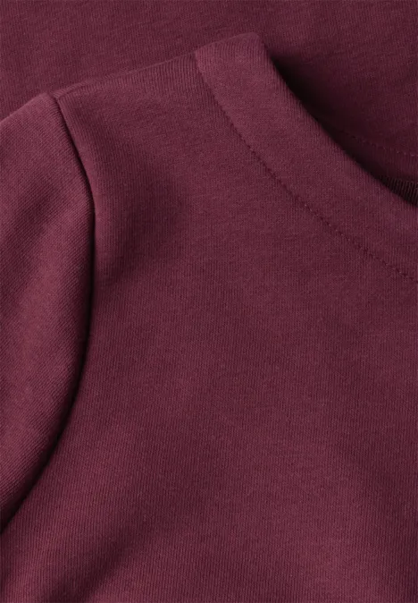 Sweatshirt dark cherry red