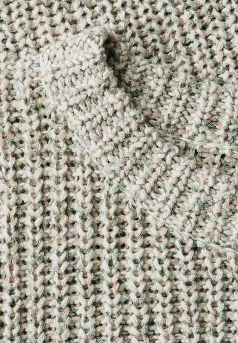 Gebreide top milky green
