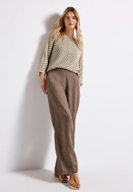 Strukturpullover tusk cream