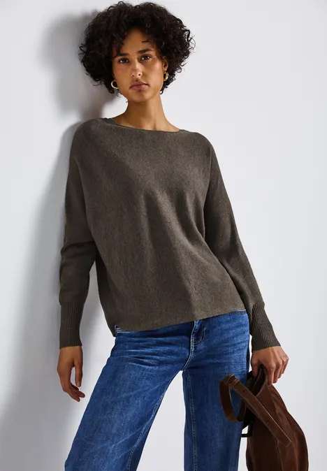 Dolman Pullover nomad brown mel.