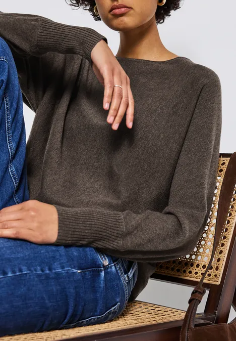 Dolman Pullover nomad brown mel.