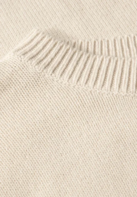 Rundhals Pullover tusk cream