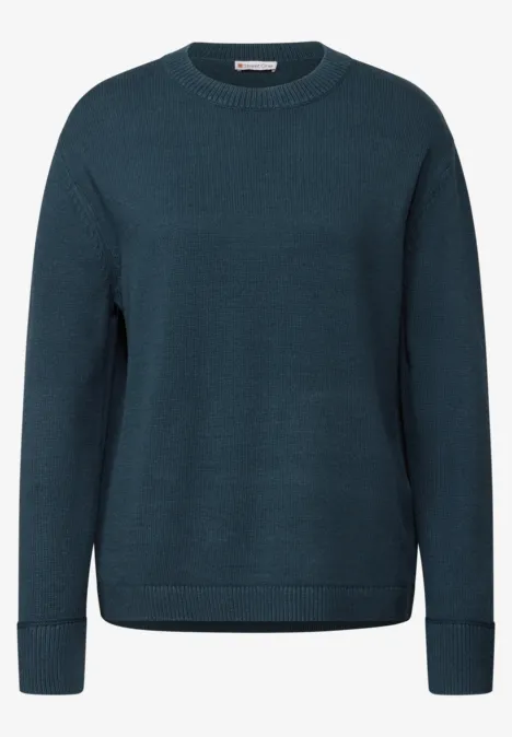 Rundhals Pullover tide blue