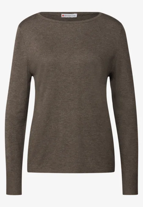 Basic Pullover nomad brown mel.