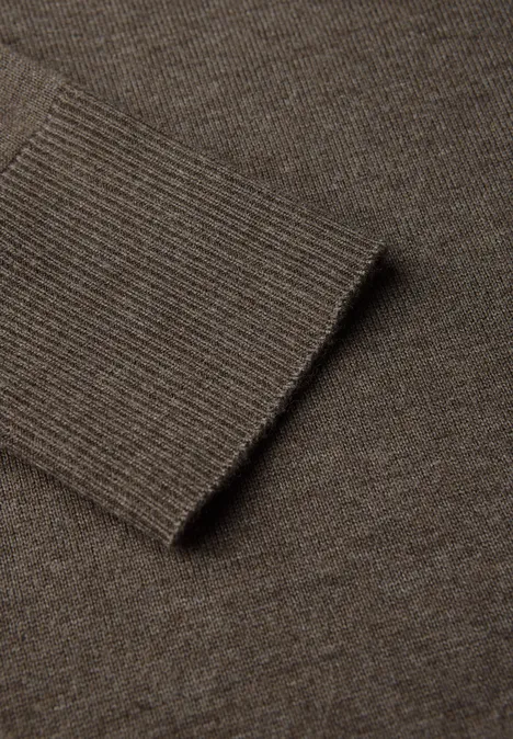 Basic Pullover nomad brown mel.
