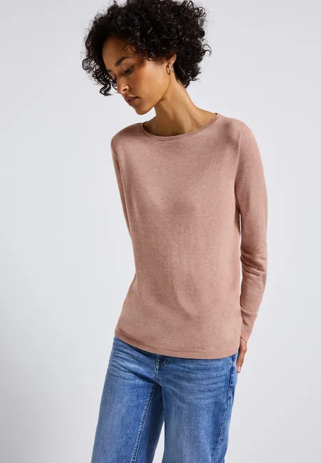 Basic Pullover faded rose mel.