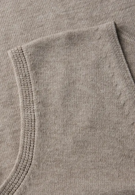 Ärmelloser V-Neck Pullover mocha dream mel.