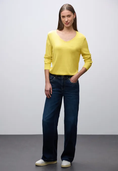 V-Neck Pullover lemon lush