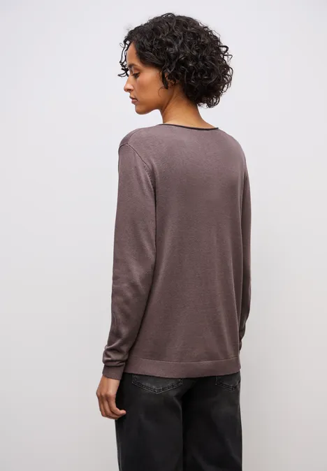 V-Neck Pullover dusty mauve