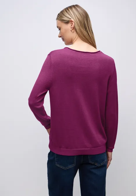 V-Neck Pullover berry paradise
