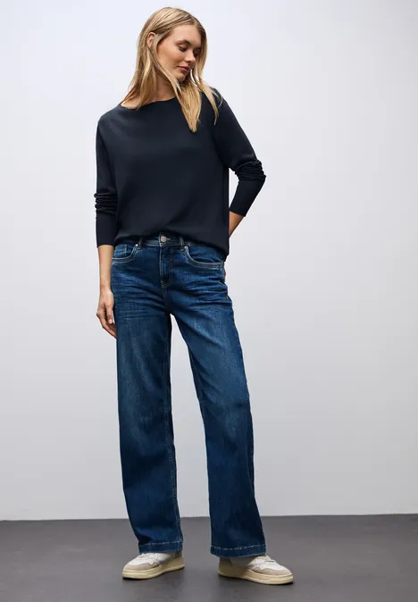 Pull basique deep blue