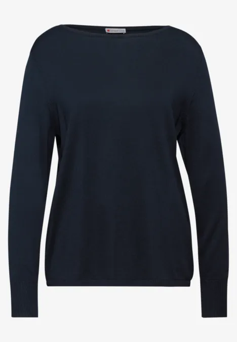 Pull basique deep blue