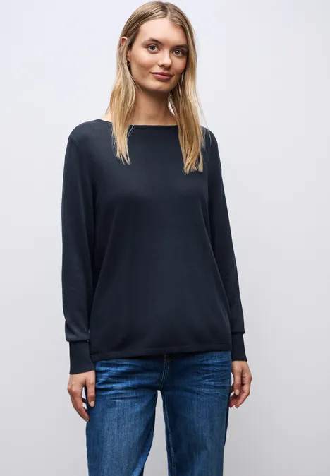 Pull basique deep blue