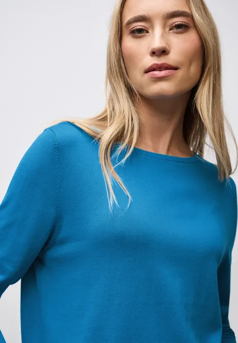 Basic Pullover polaris blue