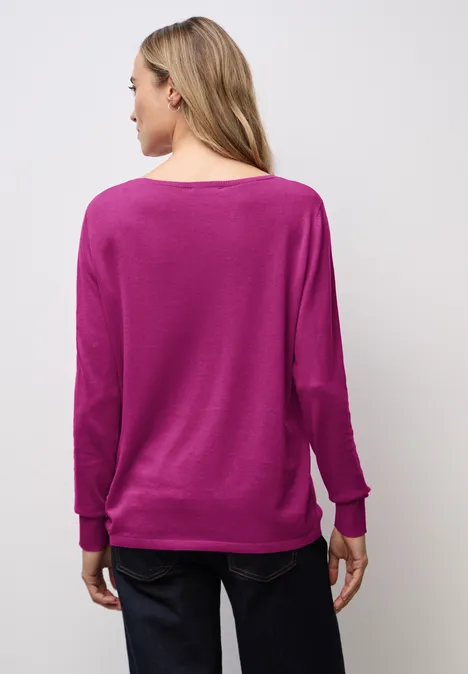 Basic Pullover rush pink