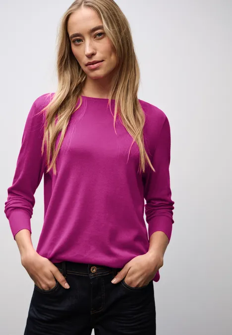 Basic Pullover rush pink