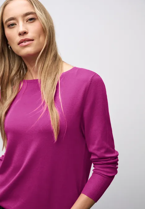 Basic Pullover rush pink