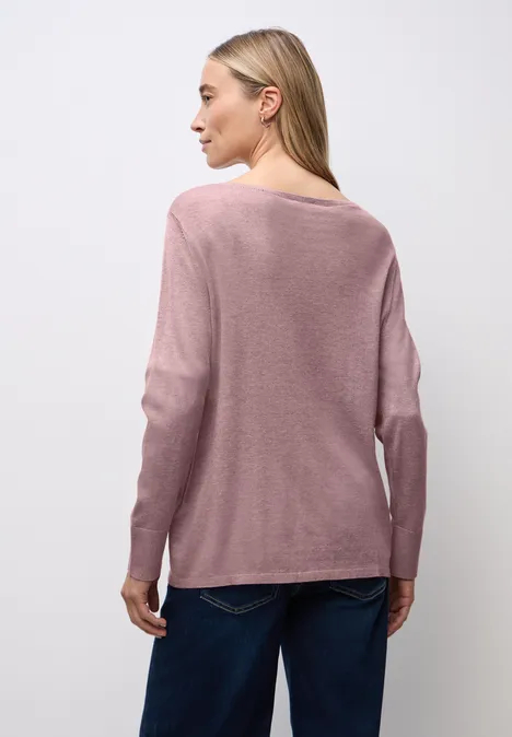 Basic Pullover soft mauve mel.