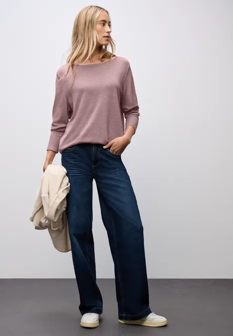 Basic Pullover soft mauve mel.