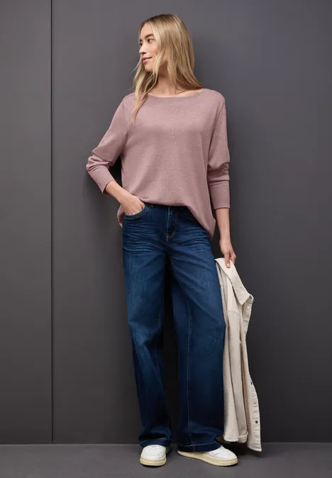 Basic Pullover soft mauve mel.