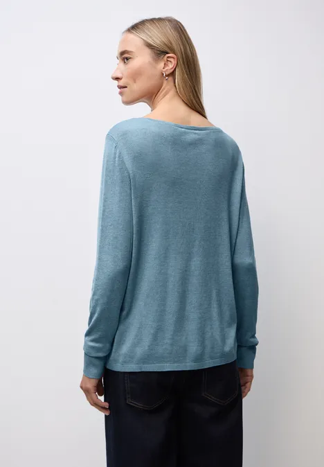 Pull basique glacier blue mel.