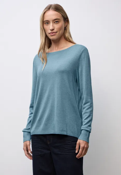 Pull basique glacier blue mel.