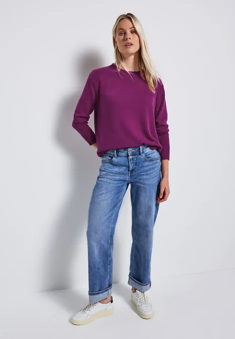 Rundhals-Pullover berry paradise