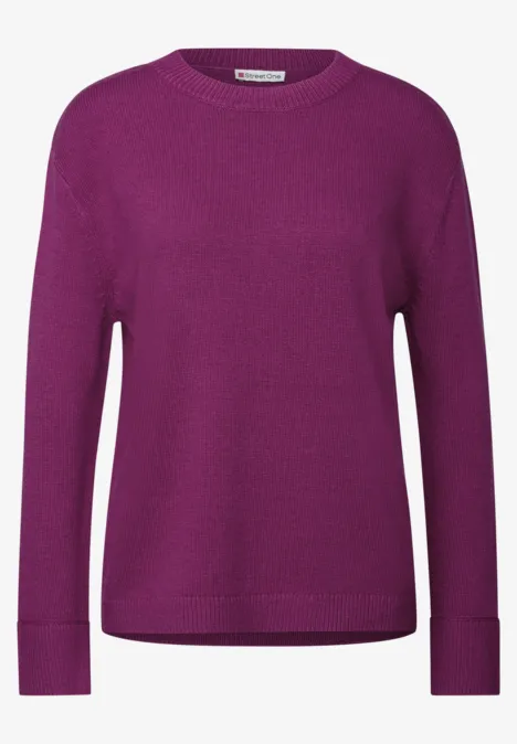 Rundhals-Pullover berry paradise