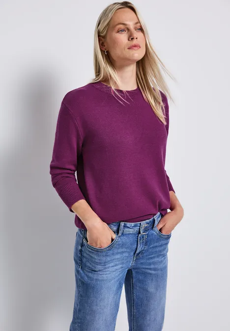Rundhals-Pullover berry paradise