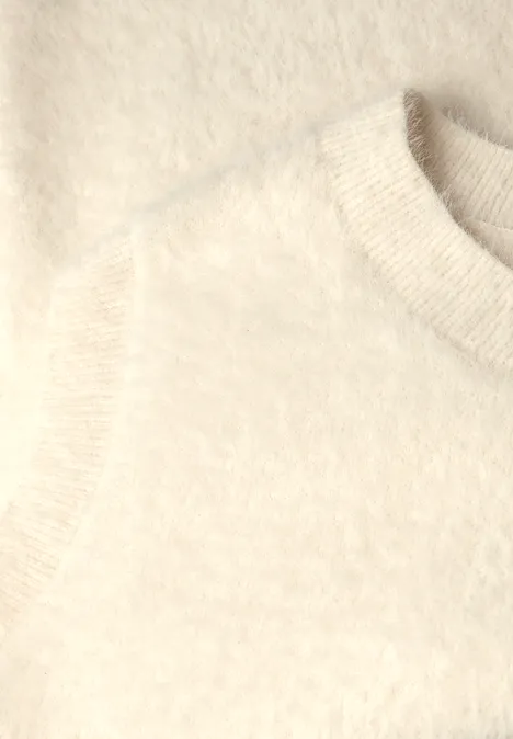 Ärmelloser Pullover soft beige