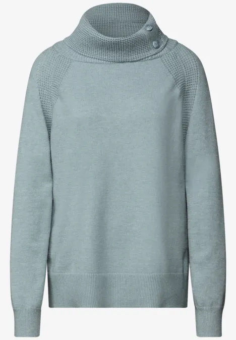 Pullover mit Stehkragen nile blue mel.