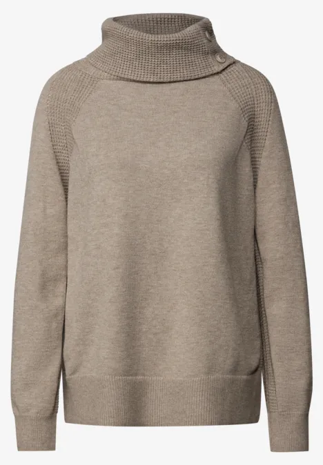 Pullover mit Stehkragen mocha dream mel.